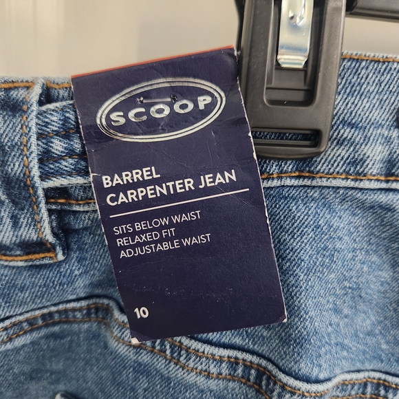 Scoop Brand Stylish size 10 Women's Barrel Carpenter Jeans for Women - Picture 9 of 13